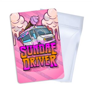 Sundae Driver T2 Mylar Bag Labels