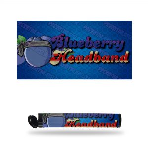 Blueberry Headband Pre Roll Labels