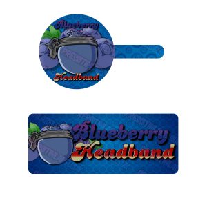 Blueberry Headband Tamper Evident Labels