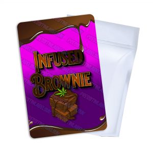 Infused Brownie Mylar Bag Labels