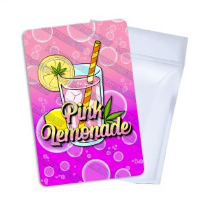 Pink Lemonade Mylar Bag Labels