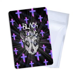Black Dawg Mylar Bag Labels