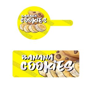 Banana Cookies Tamper Evident Labels